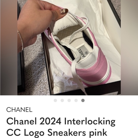 CHANEL Pink and White Women's Shoes - Picture 9 of 10